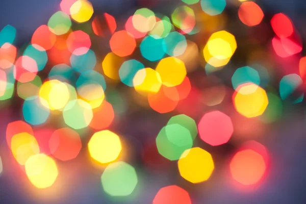 Kleur christmas abstract lights — Stockfoto