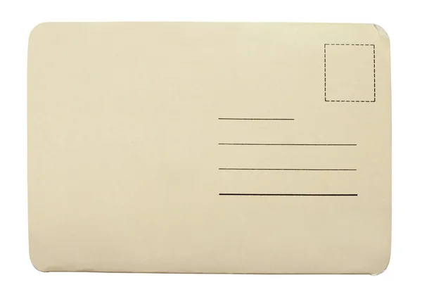 Old postcard isolated on white background — Stock Photo, Image