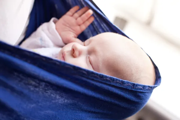 Sleeping newborn baby boy — Stock Photo, Image