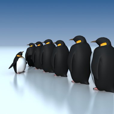 Fun penguins clipart