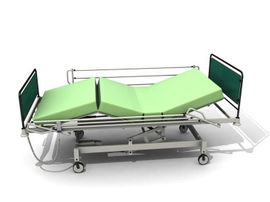 Adjustable hospital bed clipart