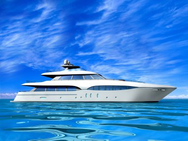 Luxury Yacht clipart