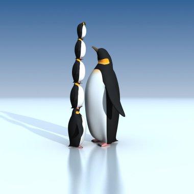 Fun penguins clipart