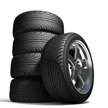 Wheels for the sports car clipart