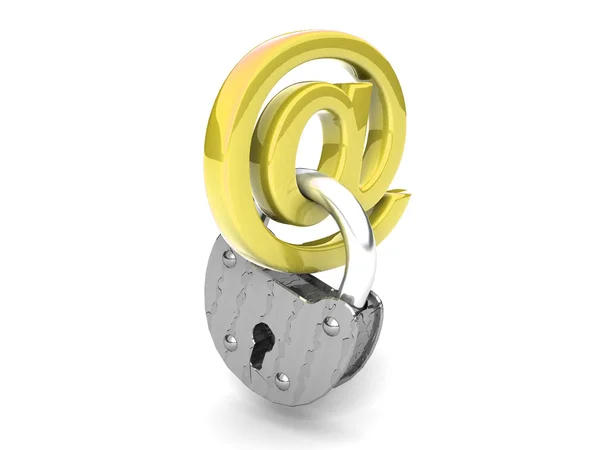 stock image Locked mail