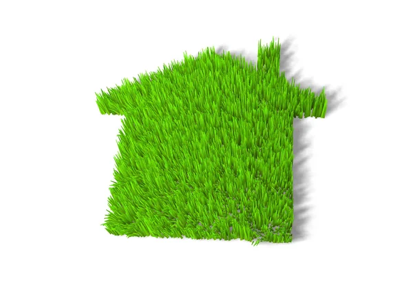 Grüne Echo-Haus-Metapher — Stockfoto