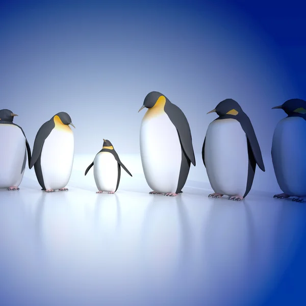 有趣的企鹅 — 图库照片