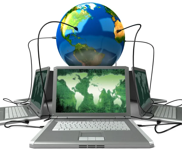 Az internet globális hálózat — Stock Fotó
