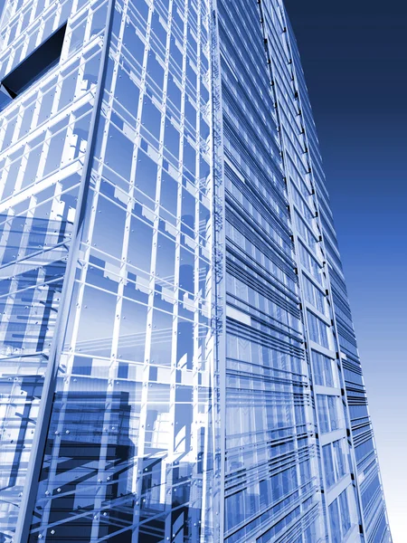 Corporate building in perspective — Stock Photo, Image