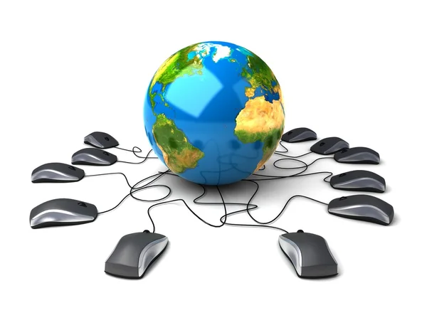 stock image Global network the Internet