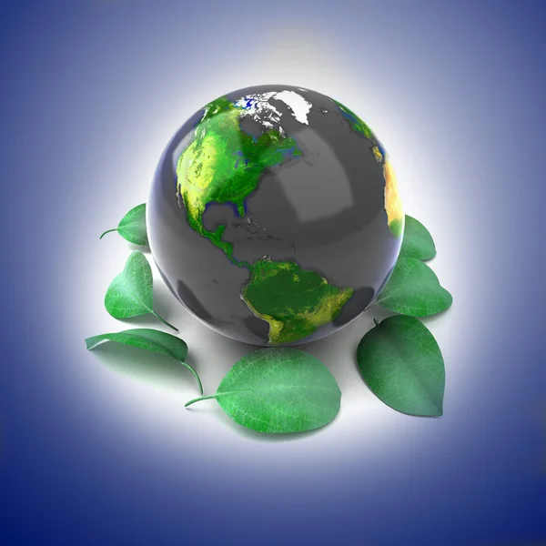 Planet Ecology icon — Stock Photo, Image
