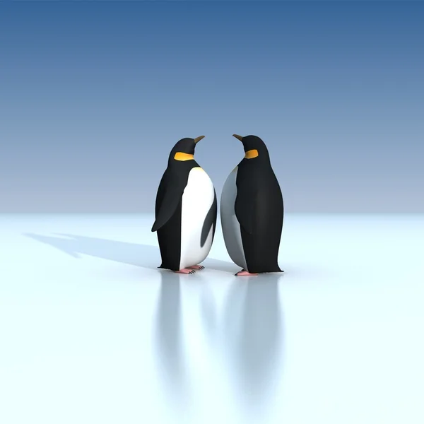 Веселые пингвины — стоковое фото