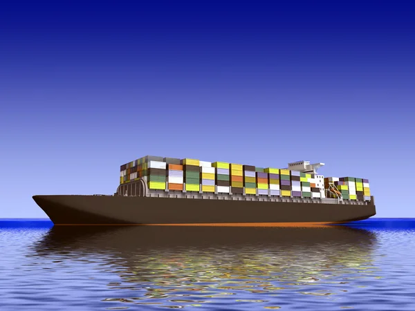 Grande nave container — Foto Stock