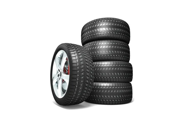 새 타이어 — 스톡 사진