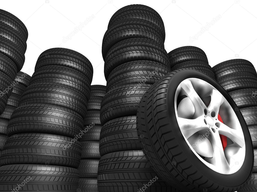 Tyres Automobile Stock Photo By ©archmanstocker 6266330