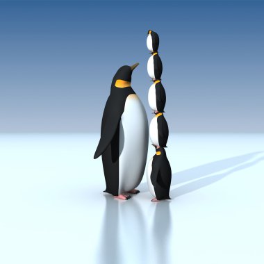 Fun penguins clipart