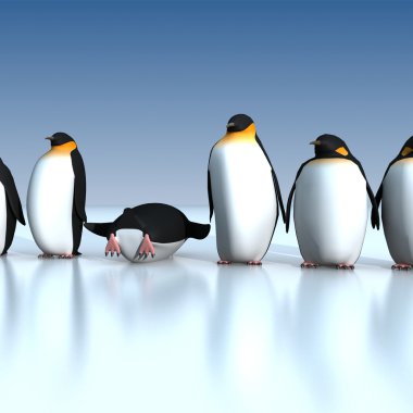 Fun Penguins clipart