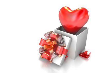 Gift from heart clipart