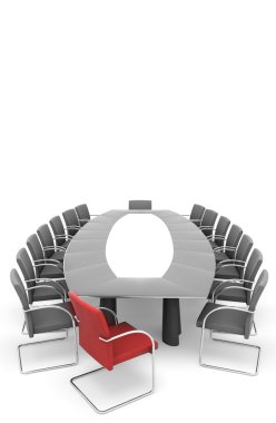 Conference table clipart