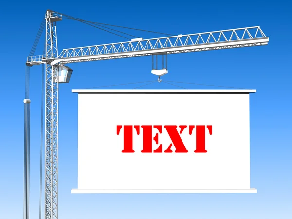 Elevating Construction Crane — Stock Photo, Image