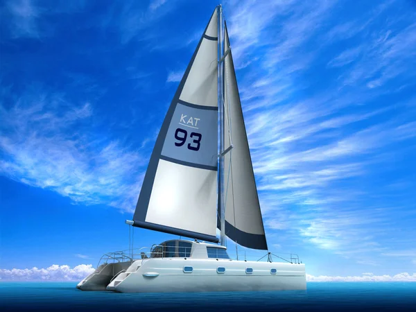 Modern sail boat — Stock Photo, Image