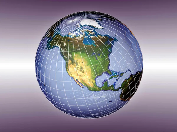 3D realistischer Globus — Stockfoto