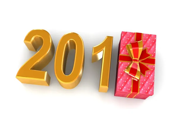 Nyårs gåva 2011 — Stockfoto