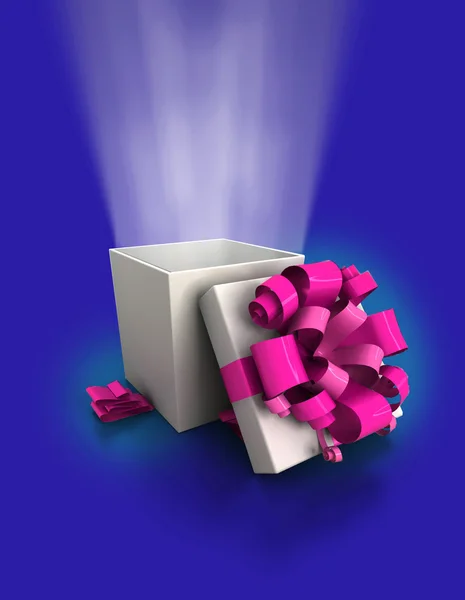 Box med en överraskning — Stockfoto