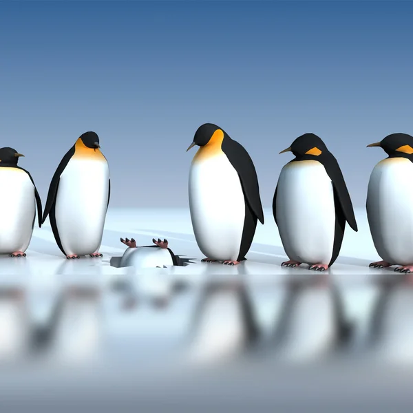 ペンギンを楽しい — ストック写真