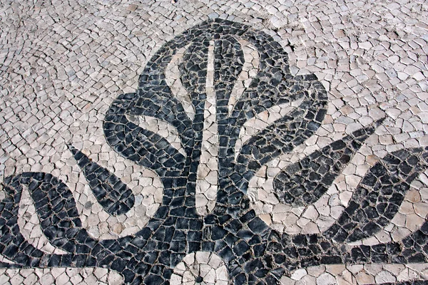 stock image Typical portuguese cobblestone pavement