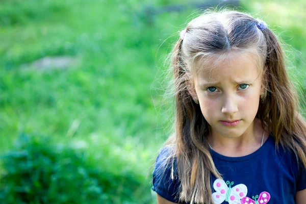 Offended little girl — Stock Photo, Image