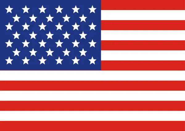 Flagge der USA — Stockvektor