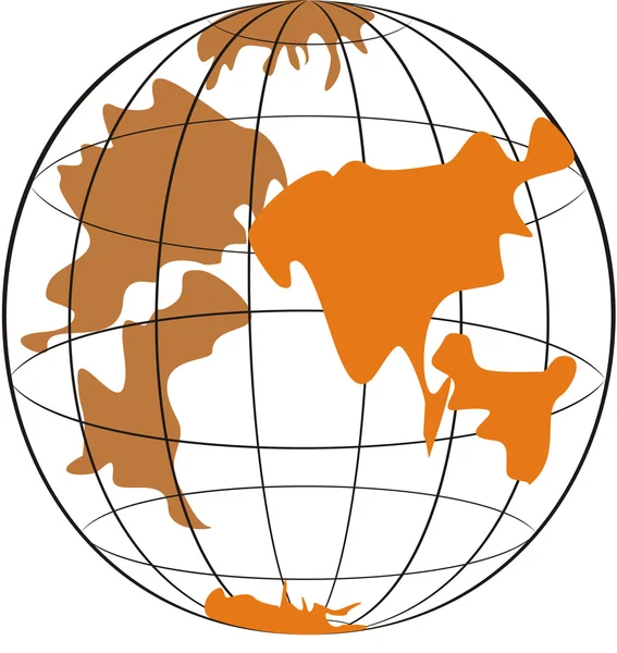 World globe — Vector de stoc