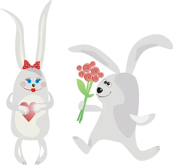 Tavşanlar — Stok Vektör