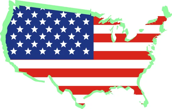 US-Nationalflagge — Stockvektor