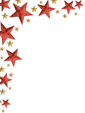 Christmas stars ply - isolated stars clipart
