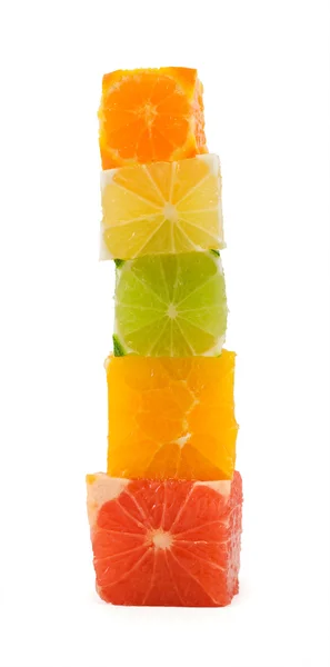 Mixed citrus tower — Stock Photo, Image