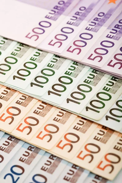 European currency euros closeup — Stock Photo, Image