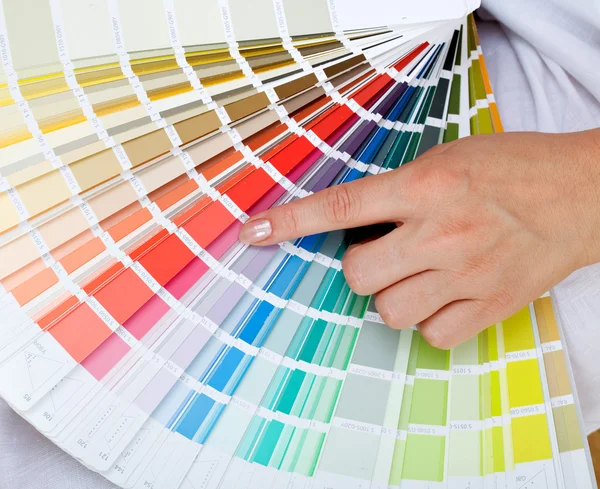 stock image Picking the right color