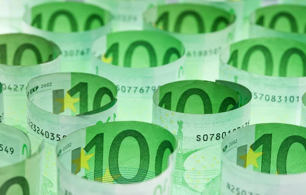 Euro banknot para arka plan — Stok fotoğraf