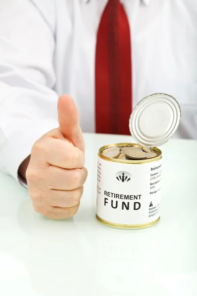Na een pensioneringsfonds is een goed idee — Stockfoto