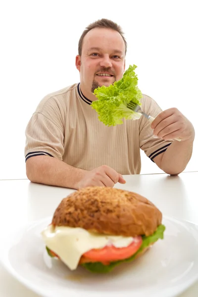 Egészséges étrend döntéseket koncepció — Stock Fotó