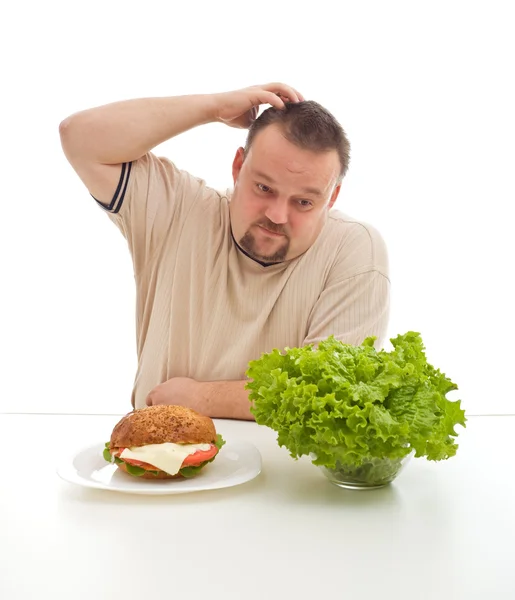 Diéta választás - egészséges, vagy egészségtelen — Stock Fotó