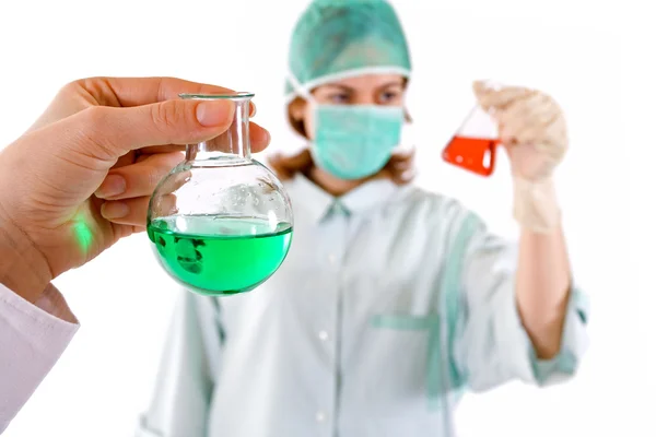 Biological or chemical research concept - isolated — Stock Photo, Image