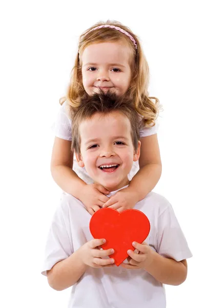 Happy kids hugging — Stock Photo, Image