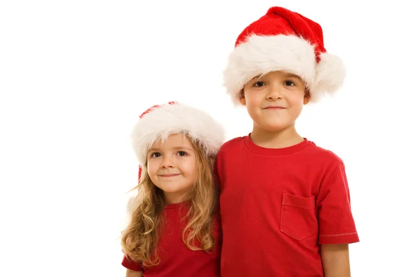 Pequenos ajudantes do Pai Natal — Fotografia de Stock