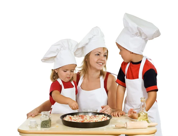 Preparing pizza — Stock Photo, Image