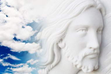 Jesus christ in the sky clipart