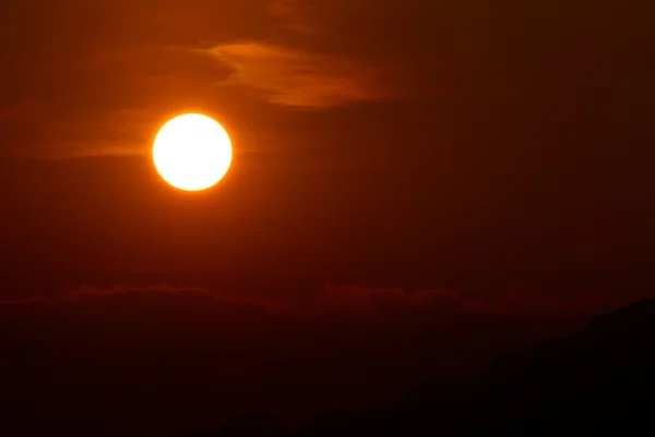 大太阳在日落 — 图库照片