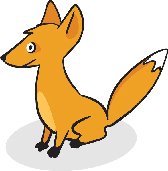 Cute little fox — Stock Vector
